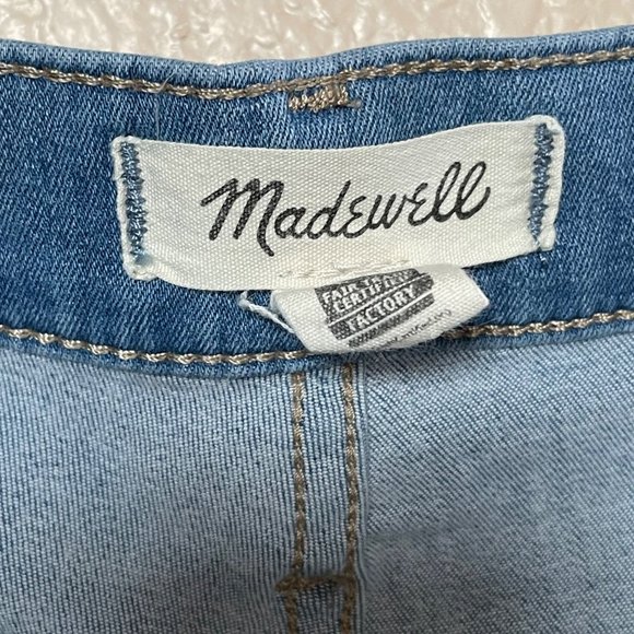 Madewell Womens Size T27 Tall Roadtripper Jeggings Berrington Wash Button Front - Picture 14 of 16